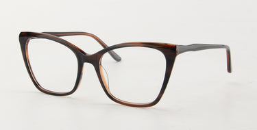Women Urban Eyeglasses: Naomi - Brown - SpaceSMART Eye Clinic (Diagonal View)